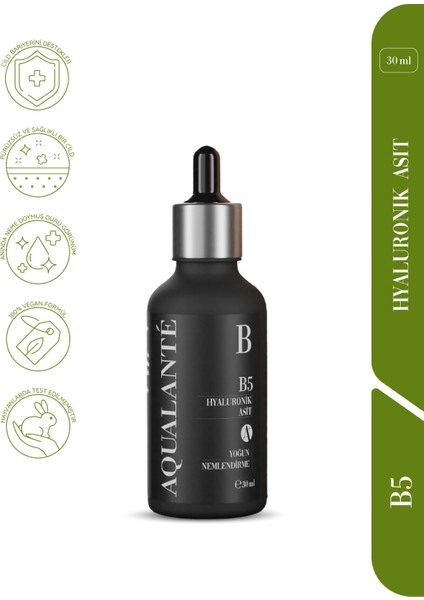 Aqualanté B5 & Hyaluronik Asit 30 ml Nem ve Onarım Intense Bakım Serumu