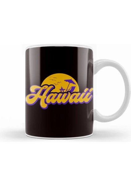 Hawaii Vacation Beach Ocean Island Aloha Hawaiian Summer Kupa Bardak Porselen