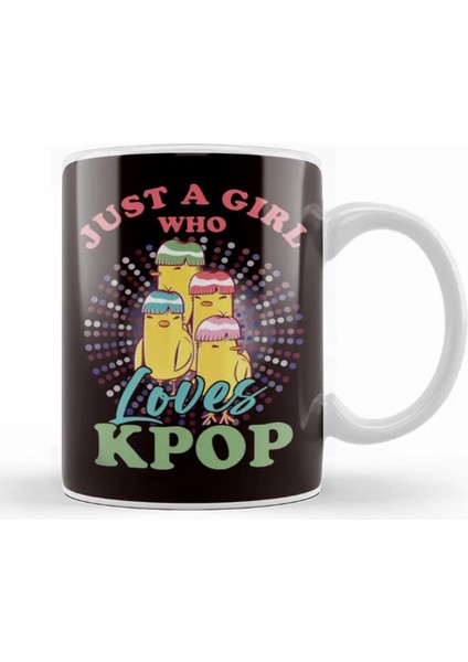 Girl Who Loves Korean Pop Music K-Pop Korea Birds Singers Kupa Bardak Porselen