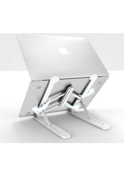 Katlanır Notebook Standı Ayarlı Laptop Macbook Notebook Yükseltici Tutucu Stand