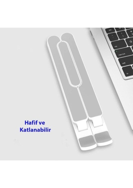 Katlanır Notebook Standı Ayarlı Laptop Macbook Notebook Yükseltici Tutucu Stand