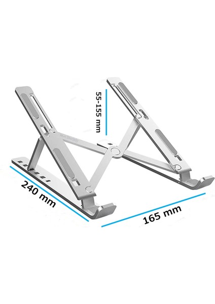 Laptop Stand Macbook Notebook Katlanabilir Taşınabilir Metal Stand Cps