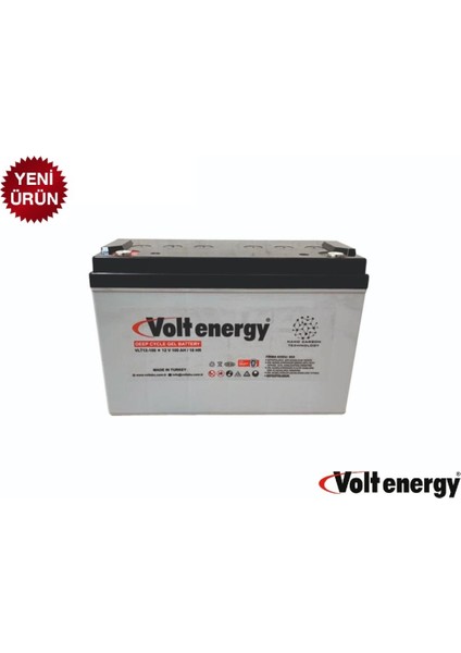 12V 100 Amper Jel Akü Deep Cycle Nanocarbon(Üretim Yılı:2024)