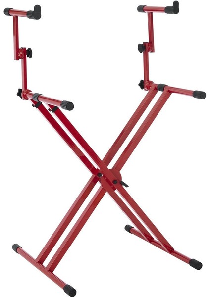 GFW-KEY-5100XRED Red 2 Tier x Style Keyboard Stand