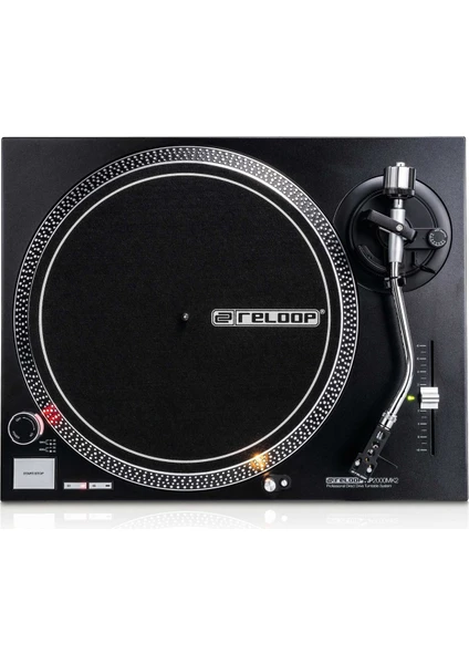 Reloop RP-2000 MK2 | Profesyonel Direct-Drive DJ Pikap / Turntable, Ortofon OM Black Pikap İğnesi ve Headshell ile Birlikte