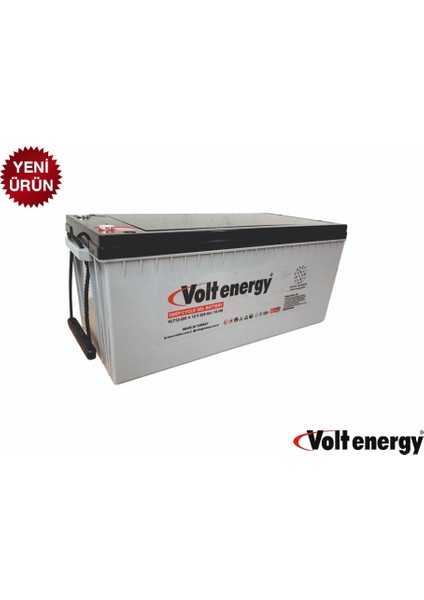 12 V 225 Amper Jel Akü Deep Cycle Nanocarbon (Üretim TARİHİ:2024)