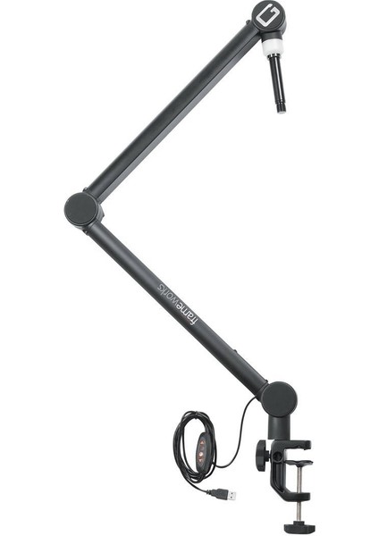 GFWMICBCBM4000 Professional Broadcast Boom Mic Stand W/ LED Light