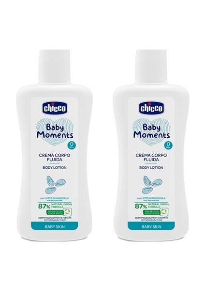 Baby Moments Doğal Vücut Losyonu 200ML 2 Adet