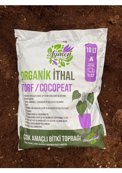 10 Litre Organik Ithal Çok Amaçlı Bitki Toprağı - Her Türlü Çiçek, Fide, Fidan, Sebze Için modelleri