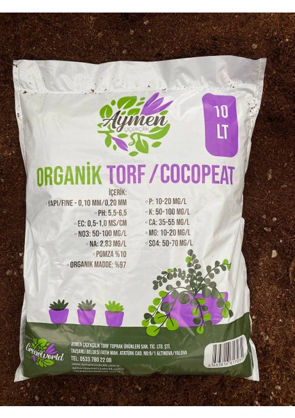 10 Litre Organik Ithal Çok Amaçlı Bitki Toprağı - Her Türlü Çiçek, Fide, Fidan, Sebze Için fırsatları