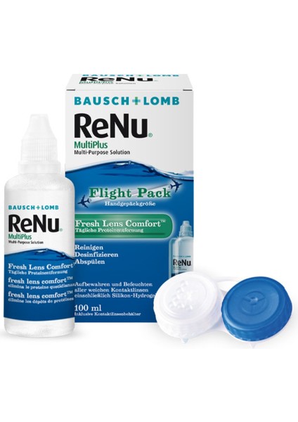 Renu Multiplus Çok Amaçlı Kontak Lens Bakım Solüsyonu Seyahat Ve Çantada Taşımaya Uygun 100 Ml