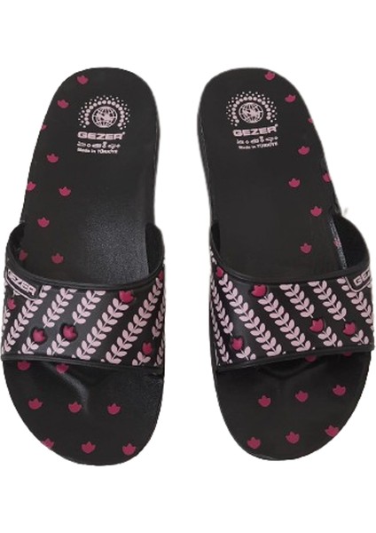 Pembe-Siyah Kadın Günlük Terlik modelleri