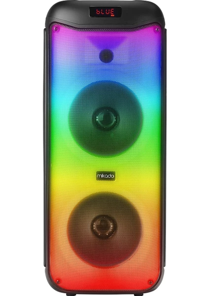 MD-40KP 40W Tws Fmli Rgb Işıklı Kablosuz Mikrofonlu Toplantı-Parti Kule Bluetooth Hoparlör