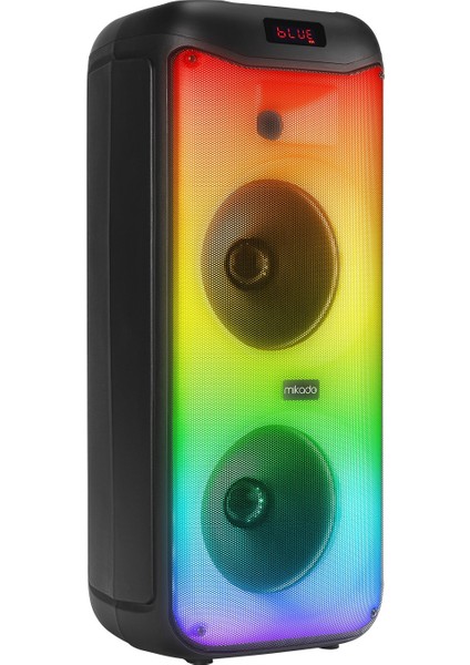 MD-40KP 40W Tws Fmli Rgb Işıklı Kablosuz Mikrofonlu Toplantı-Parti Kule Bluetooth Hoparlör