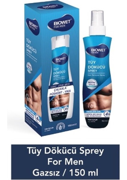 Tuy Dokucu Bıowet For Men Gazsız Sprey 150 ml