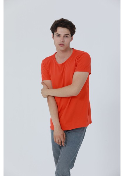 Rahat Fit Erkek Tshirt 5001-OR modelleri