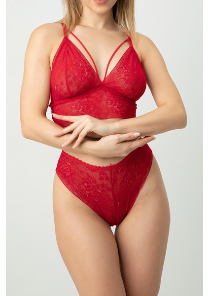 Dolgusuz Hazel Dantel Bralet Takım