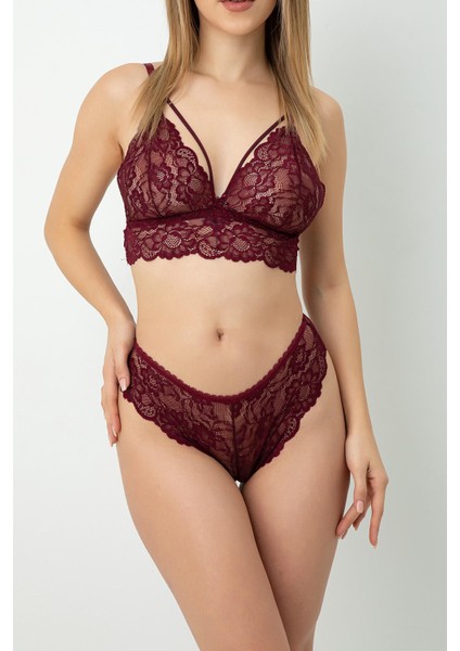 Balensiz Dantelli Bralet Takım