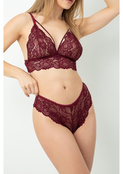 Balensiz Dantelli Bralet Takım