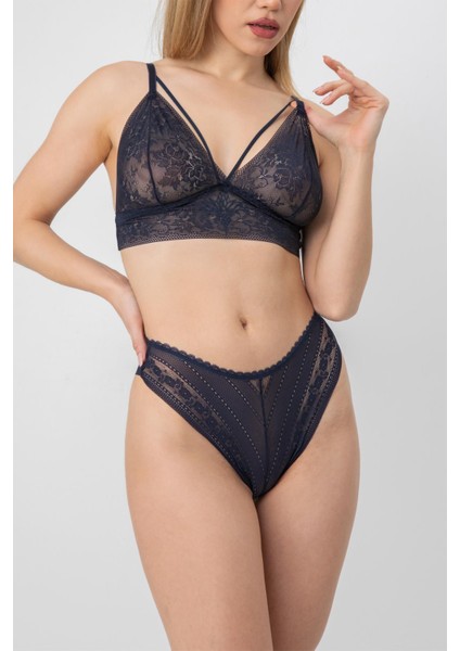 Dolgusuz Hazel Dantel Bralet Takım