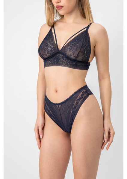 Dolgusuz Hazel Dantel Bralet Takım