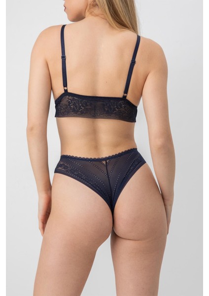 Dolgusuz Hazel Dantel Bralet Takım