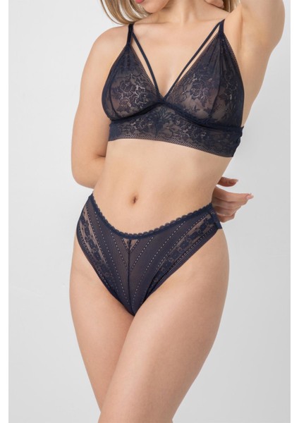 Dolgusuz Hazel Dantel Bralet Takım