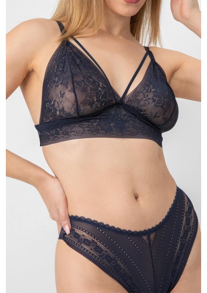 Dolgusuz Hazel Dantel Bralet Takım