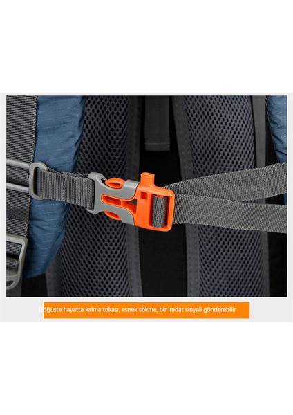 Doğa Sporları Naylon Kamp Sırt Çantası 55 10L Ücretsiz Yağmur Kapağı (Yurt Dışından)