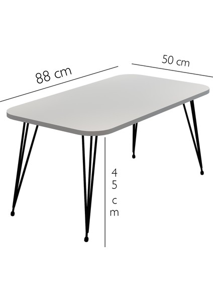 3'lü Zigon Sehpa ve Orta Sehpa Set Yuvarlak Sehpa Seti Tel Ayak Sehpa Set