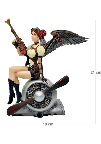 Steampunk Serisi Fantastik Kadın Savaşçı Biblo fiyatları