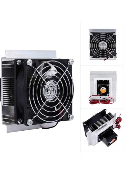 Termo Elektrik Peltier Hava Soğutucu Sistem DC 12V 6A 60W Mini Klima Buzdolabı Araba Soğuk Hava