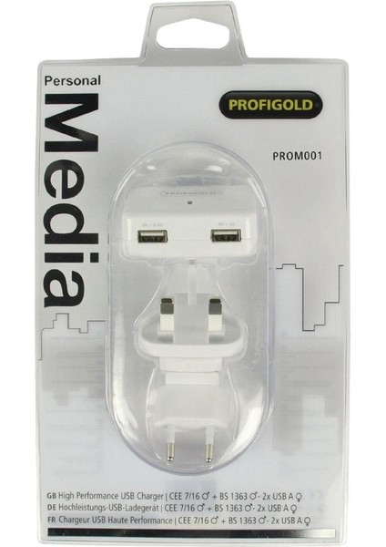 Prom1 USB Adaptör 2x USB 2,4+1AMPER