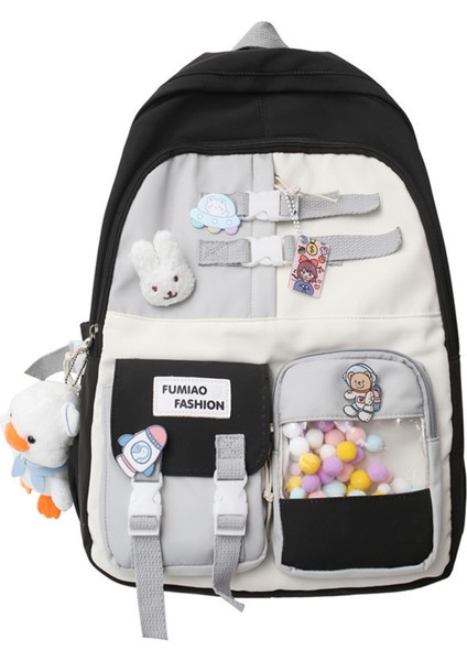 Çok Bölmeli Büyük Kapasiteli Sırt Çantası - Mor (Yurt Dışından)