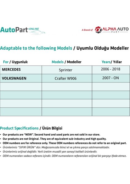 Alpha Auto Part Mercedes Sprinter,crafter W906 Için Ayna Sinyal Lambası-Beyaz-Sağ