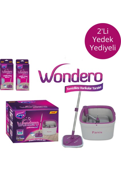 Wondero Temizlik Seti + 2 Yedek Başlık