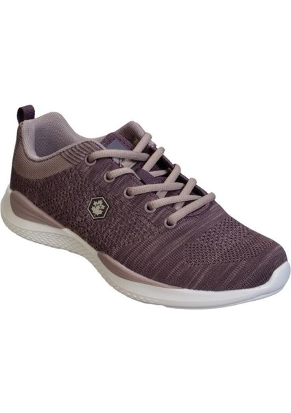 Kadın Mor Bağcıklı Memory Taban Sneaker Spor Ayakkabı
