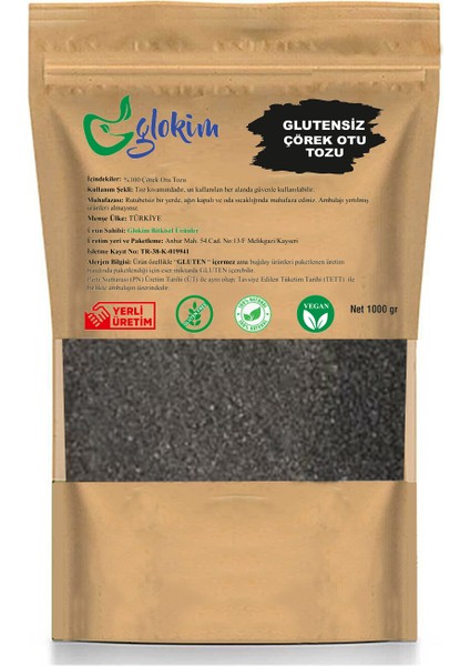 Çörekotu Tohumu Tozu - Glutensiz