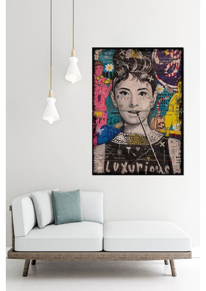 Pop Art Kadın Modern Mdf Tablo 70X100 cm