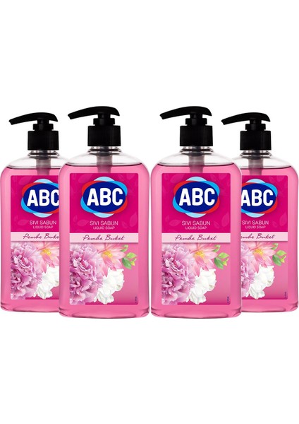 Abc Sıvı Sabun Pembe Buket 400 ml 4 Lü