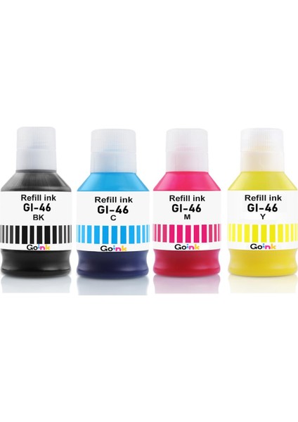Canon Gı-46 4 Renk Pigment Muadil Mürekkep GX3040/GX4040/GX5040/GX6040/GX7040 Siyah (Black)
