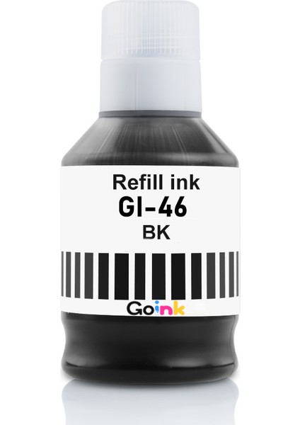 Canon Gı-46 4 Renk Pigment Muadil Mürekkep GX3040/GX4040/GX5040/GX6040/GX7040 Siyah (Black)