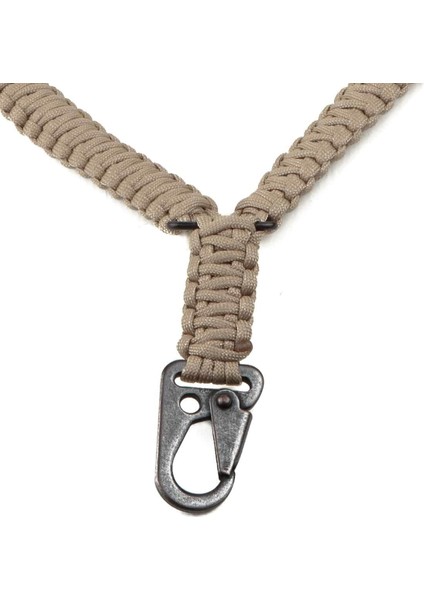 Tek Nokta Paracord Tüfek Askı Kayışı-Çöl Rengi