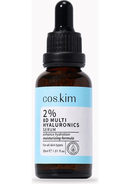 8 Çeşit Hyaluronik Asit Içeren Nemlendirici Cilt Bakım Serumu | 2% 8d Multi Hyaluronics Serum 30 ml fiyatları