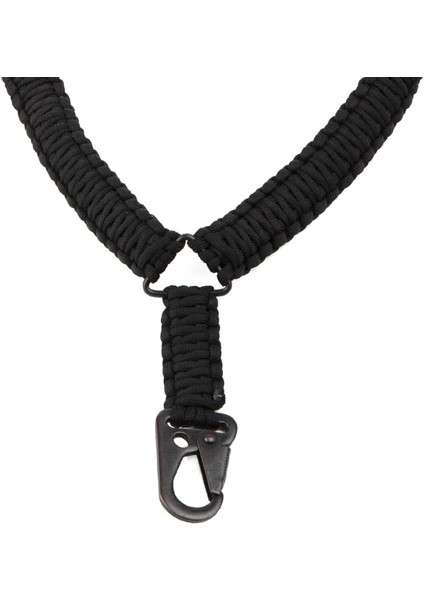 Tek Nokta Paracord Tüfek Askı Kayışı-Siyah