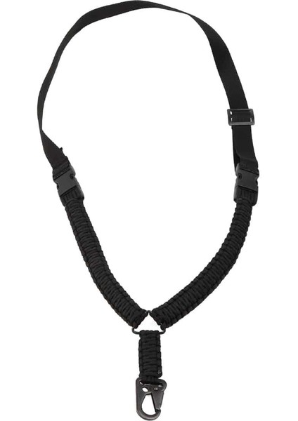 Tek Nokta Paracord Tüfek Askı Kayışı-Siyah