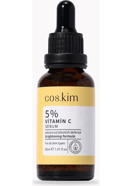 5% C Vitamini ve Aydınlatıcı, Antioksidan Cilt Bakım Serumu | 5% Vitamin C Serum 30 ml fiyatları