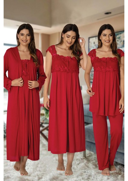 2305 Vişne Lohusa Hamile 4'lü Set