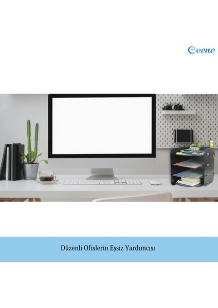 Dosya Düzenleyici Masa Üstü Organizer Ahşap Evrak Raflı Model 2