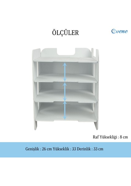 Dosya Düzenleyici Masa Üstü Organizer Ahşap Evrak Raflı Model 1 modelleri